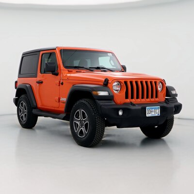 Used Jeep Wrangler Orange Exterior for Sale