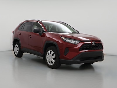 Red 2021 Toyota RAV4 LE