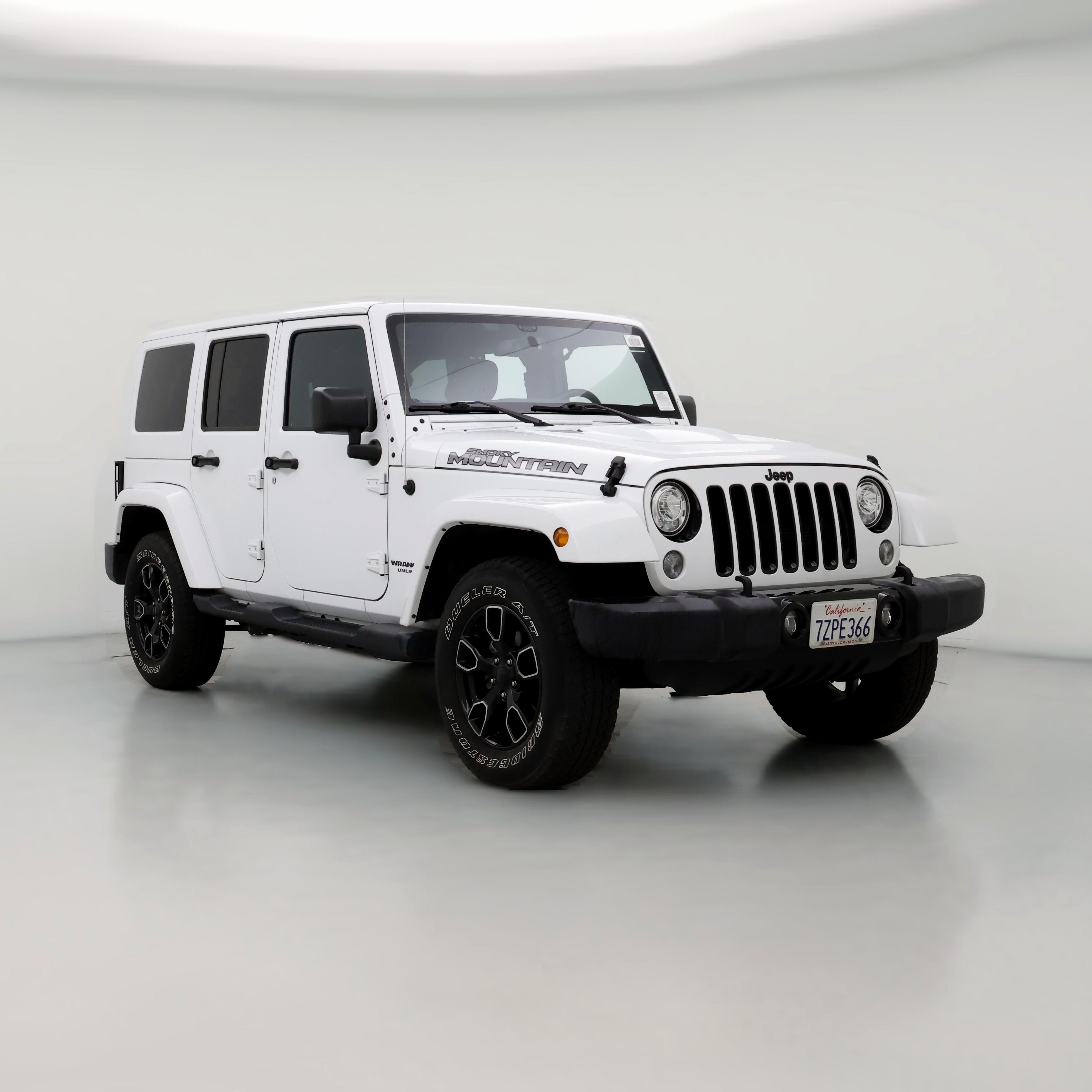 White jeep with on sale red leather seats