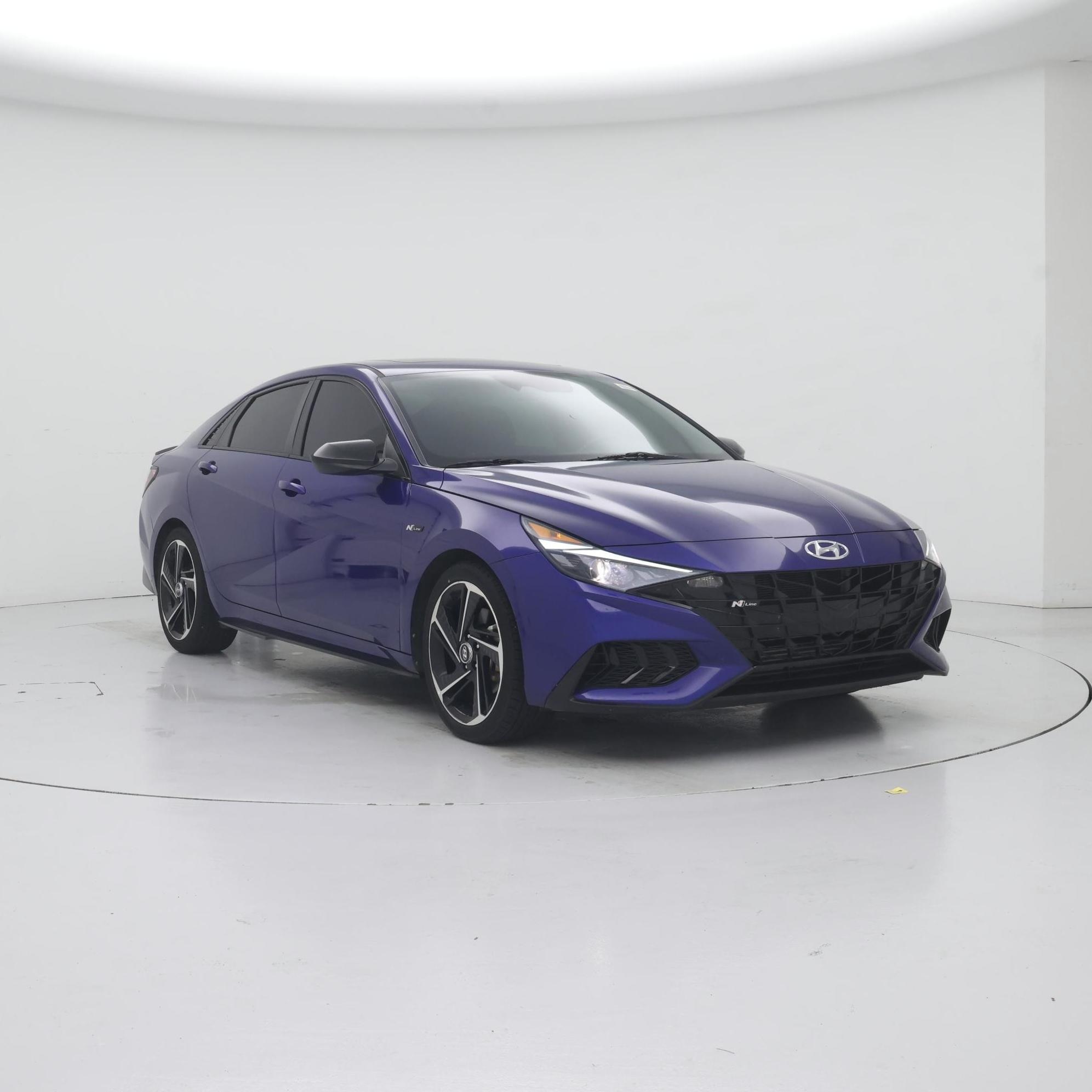 Blue 2022 Hyundai Elantra Sedan Front-Wheel Drive Manual