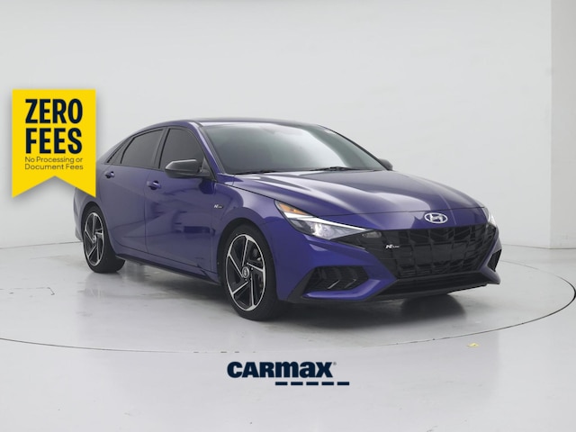 Blue 2022 Hyundai Elantra Sedan Front-Wheel Drive Manual