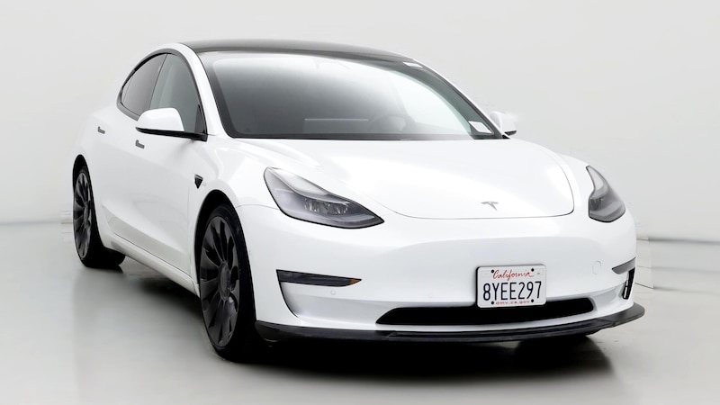 2021 Tesla Model 3 Performance Hero Image