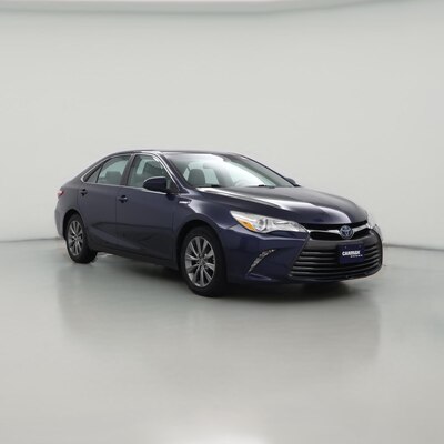 Blue 2017 Toyota Camry Hybrid XLE