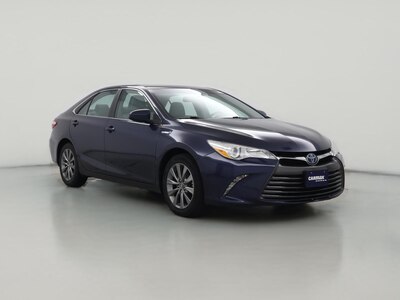 Blue 2017 Toyota Camry Hybrid XLE