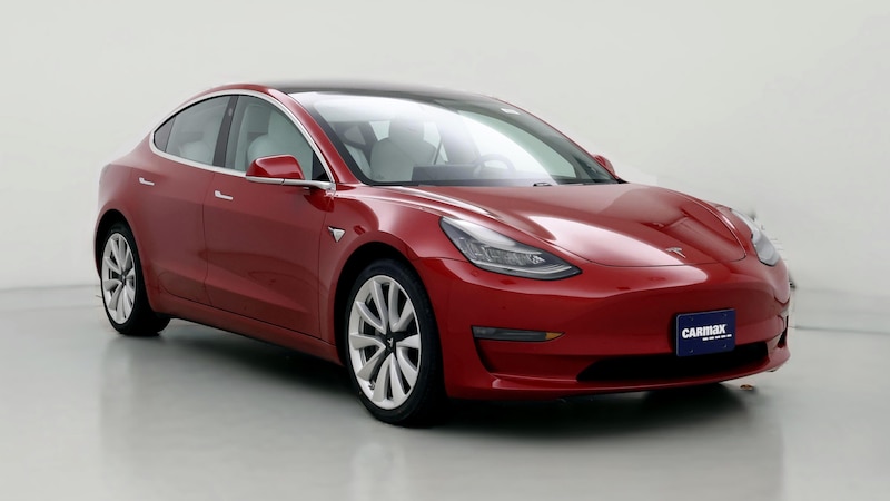 2018 Tesla Model 3 Long Range Hero Image