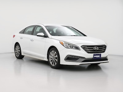 White 2015 Hyundai Sonata Sport