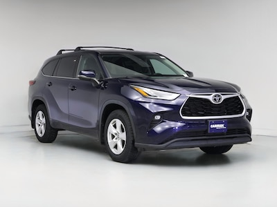 Blue 2022 Toyota Highlander LE