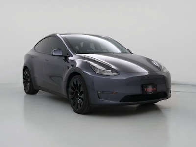 Gray 2021 Tesla Model Y Long Range