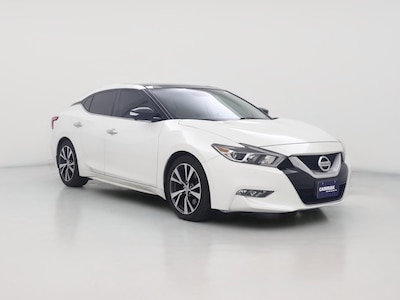 White 2017 Nissan Maxima Platinum