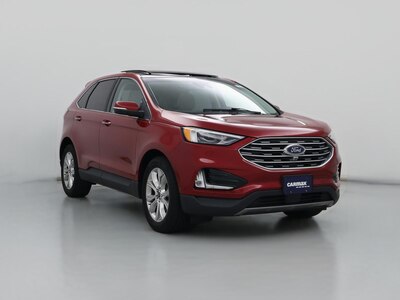 Red 2020 Ford Edge Titanium