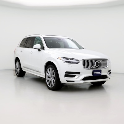 White 2022 Volvo XC90 Recharge PHEV T8 Inscription Expression
