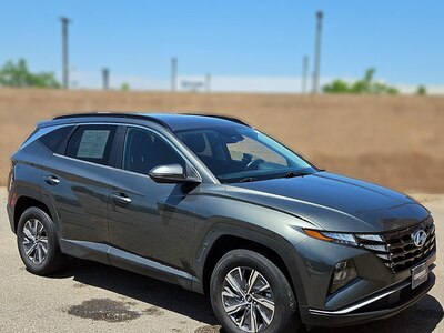 Gray 2022 Hyundai Tucson Hybrid Blue