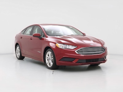 Red 2018 Ford Fusion Hybrid SE