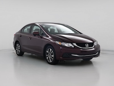 Red 2015 Honda Civic EX