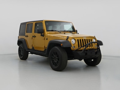 Orange 2014 Jeep Wrangler Unlimited Rubicon