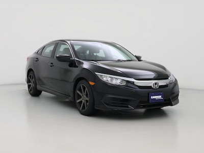 Black 2016 Honda Civic LX