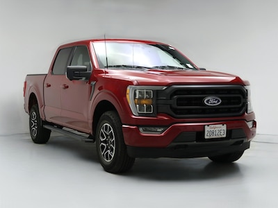 Red 2021 Ford F150 XLT