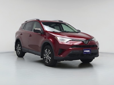 Red 2018 Toyota RAV4 LE