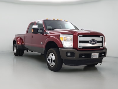 Red 2015 Ford F350 King Ranch