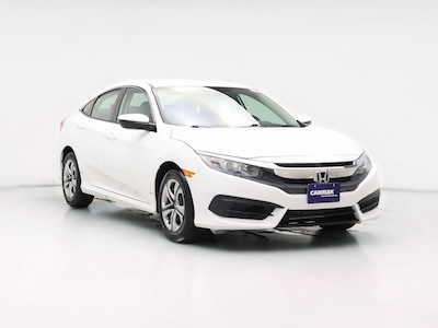 White 2018 Honda Civic LX