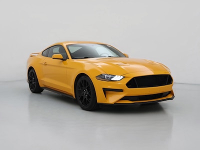 Orange 2019 Ford Mustang Ecoboost
