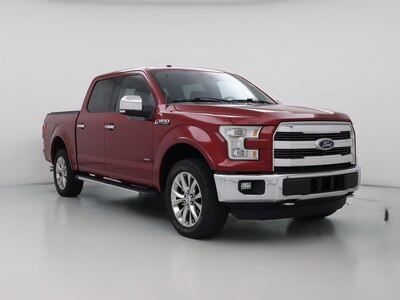 Red 2016 Ford F150 Lariat