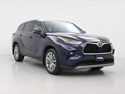 Blue 2022 Toyota Highlander Platinum