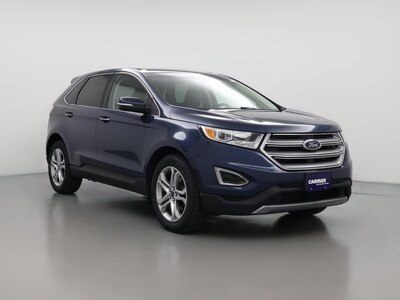 Blue 2017 Ford Edge Titanium