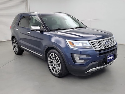 Blue 2017 Ford Explorer Platinum