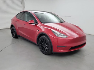 Red 2023 Tesla Model Y Long Range