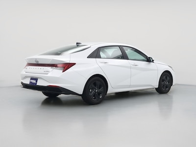 White 2022 Hyundai Elantra Hybrid Blue