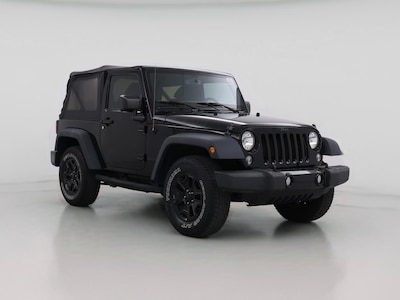 Black 2015 Jeep Wrangler Willys Wheeler