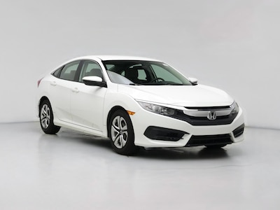White 2018 Honda Civic LX