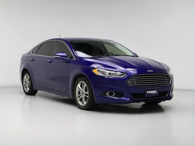 Blue 2015 Ford Fusion Energi Titanium