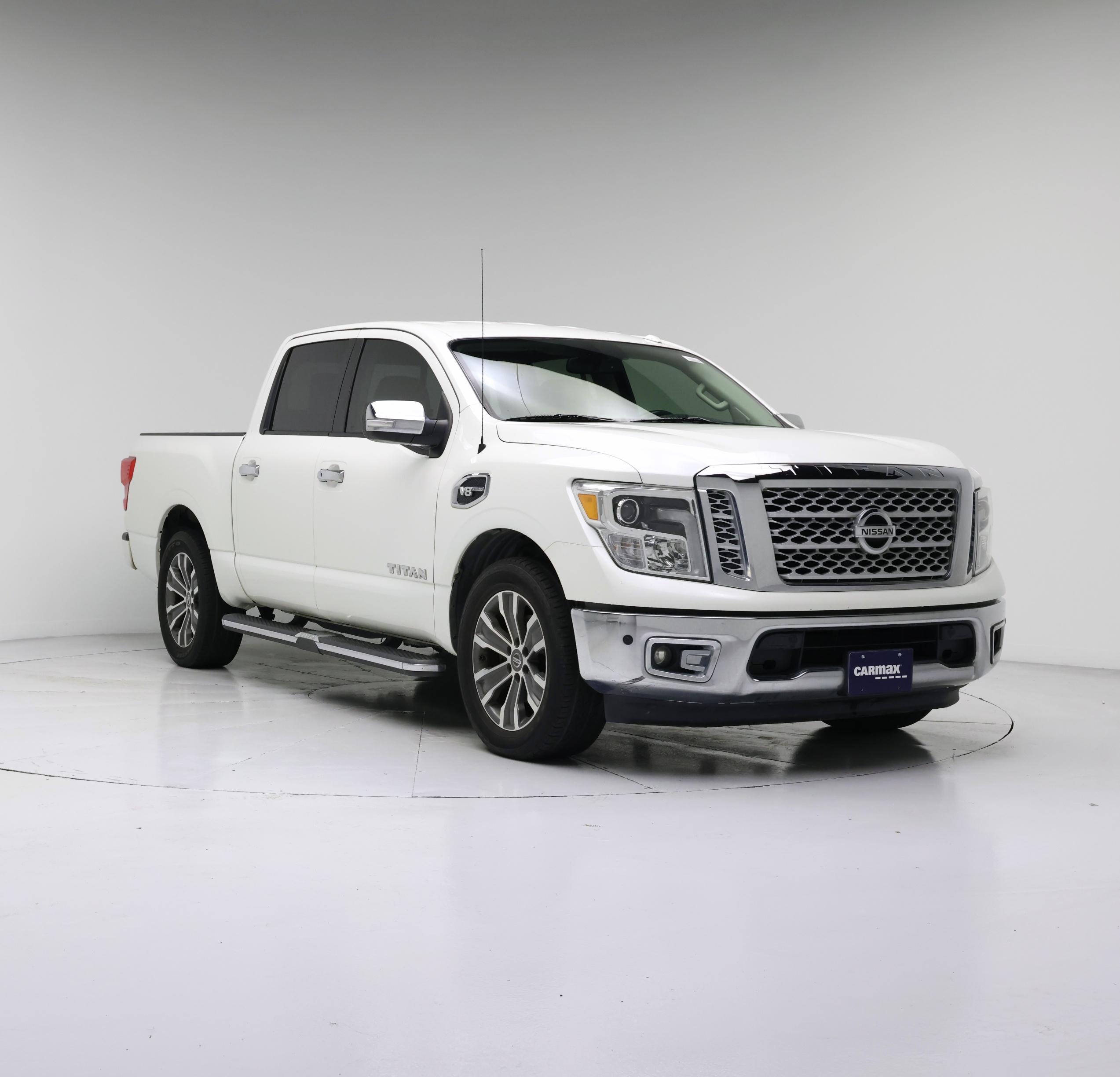 White 2017 Nissan Titan Pickup Truck 4X2 Automatic