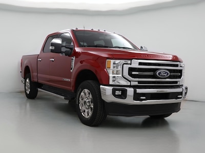 Red 2022 Ford F250 Lariat