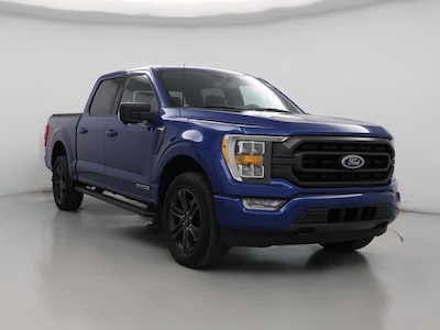 Blue 2022 Ford F150 XLT