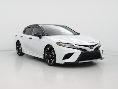 White 2019 Toyota Camry XSE