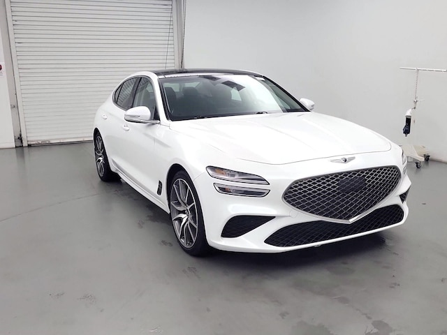 White 2022 Genesis G70 2.0T RWD Sedan Rear-Wheel Drive Automatic