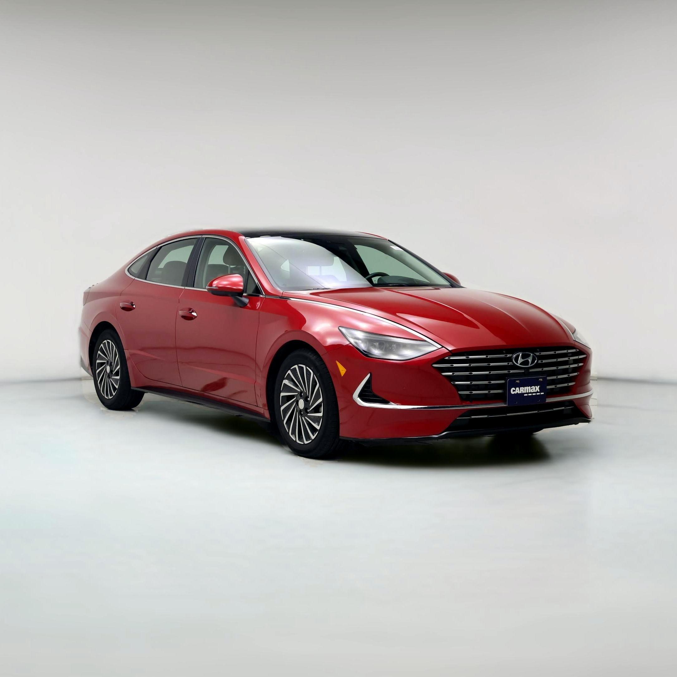 Used Hybrid Hyundai Sonata Red Exterior for sale