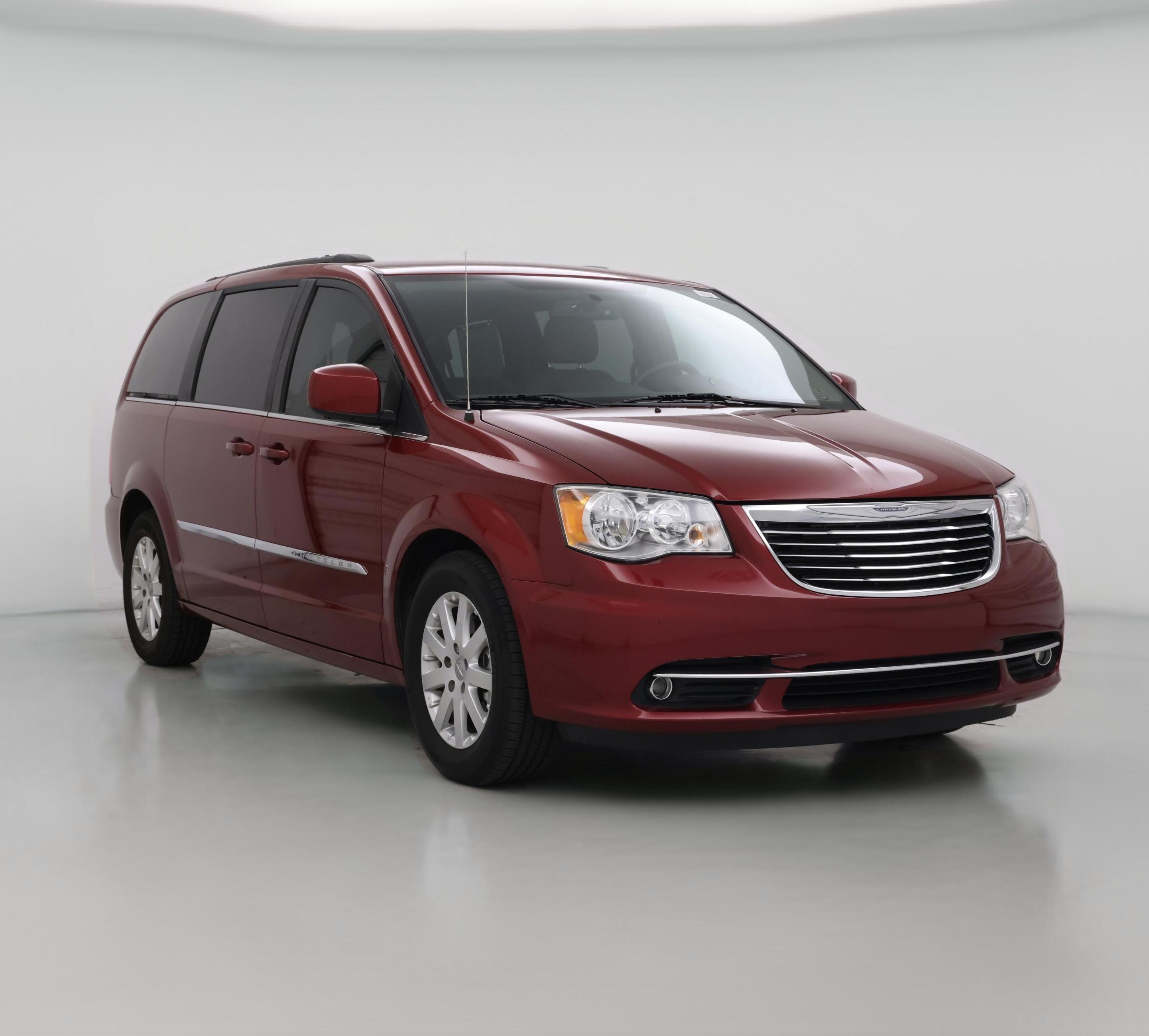 red chrysler minivan
