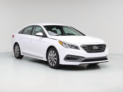 White 2015 Hyundai Sonata Sport