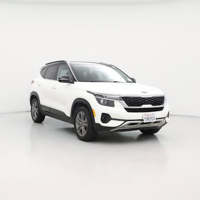 White 2021 Kia Seltos S
