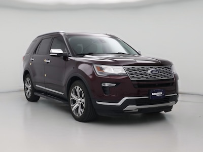 Red 2019 Ford Explorer Platinum