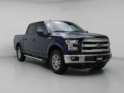 Blue 2016 Ford F150 Lariat