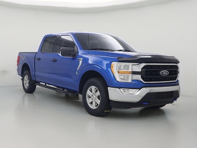 Blue 2021 Ford F150 XLT