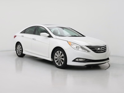 White 2014 Hyundai Sonata Limited