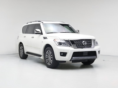 White 2019 Nissan Armada Platinum