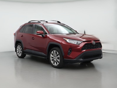 Red 2021 Toyota RAV4 XLE Premium