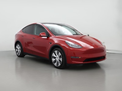 Red 2023 Tesla Model Y Long Range